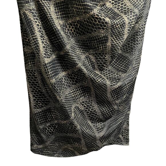 Cinq a Sept Marlene Dress in Black & Toast Abstract Print Womens Size 2 - Picture 4 of 8